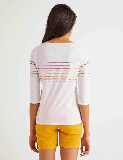 Dolores Jersey Breton - White/Multi Foil Dolores Jersey Breton - White/Multi Foil