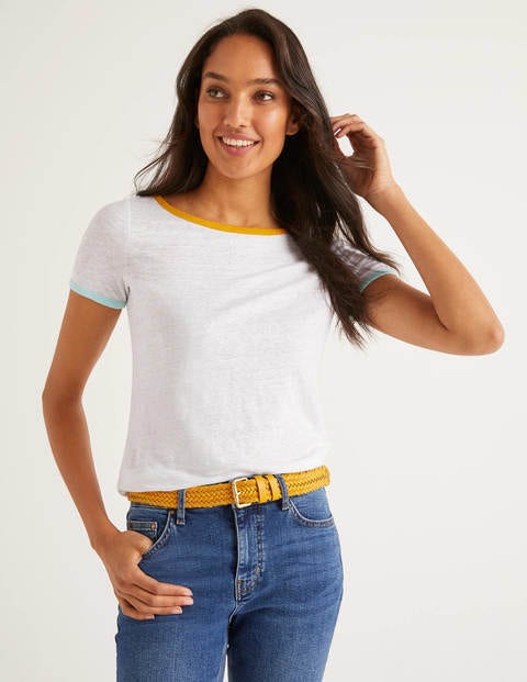 T-shirt Cornelia en lin - Blanc T-shirt Cornelia en lin - Blanc