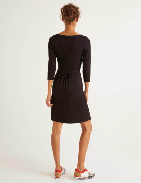 Sylvia Jersey-Tunika Mit Taillenschnürung - Schwarz Sylvia Jersey-Tunika Mit Taillenschnürung - Schwarz