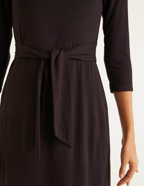 Sylvia Jersey-Tunika Mit Taillenschnürung - Schwarz Sylvia Jersey-Tunika Mit Taillenschnürung - Schwarz