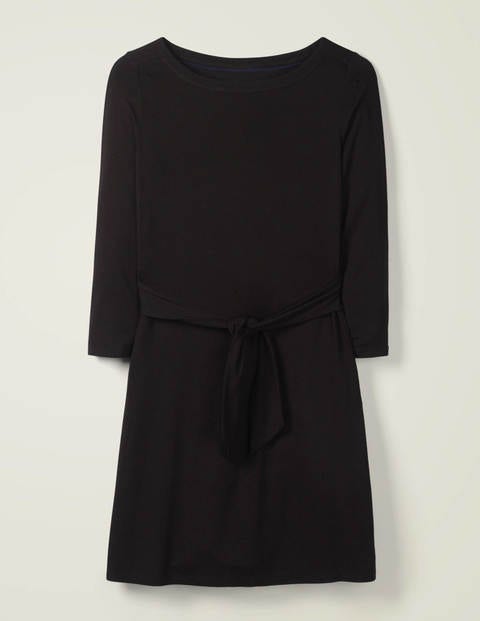 Sylvia Jersey-Tunika Mit Taillenschnürung - Schwarz Sylvia Jersey-Tunika Mit Taillenschnürung - Schwarz