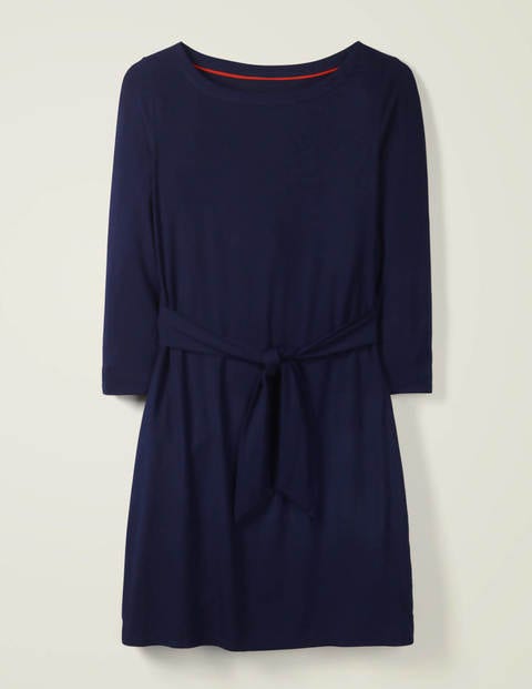 Sylvia Tie Jersey Tunic - Navy Sylvia Tie Jersey Tunic - Navy