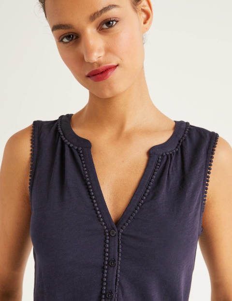 Dara Jerseyhemd mit Bommeln - Navy Dara Jerseyhemd mit Bommeln - Navy