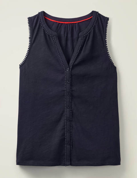 Dara Jerseyhemd mit Bommeln - Navy Dara Jerseyhemd mit Bommeln - Navy