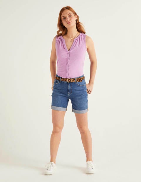 Dara Pompom Jersey Shirt - Lupin Dara Pompom Jersey Shirt - Lupin