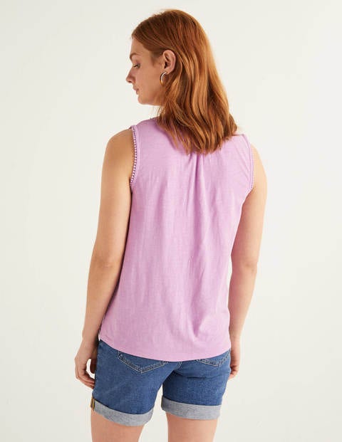 Dara Pompom Jersey Shirt - Lupin Dara Pompom Jersey Shirt - Lupin