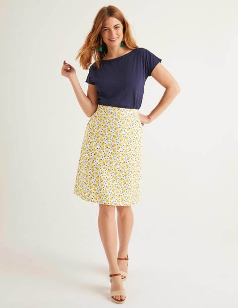 Darcey Embroidered Jersey Tee - Navy Darcey Embroidered Jersey Tee - Navy