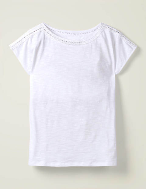 T-shirt Darcey brodé en jersey - Blanc T-shirt Darcey brodé en jersey - Blanc