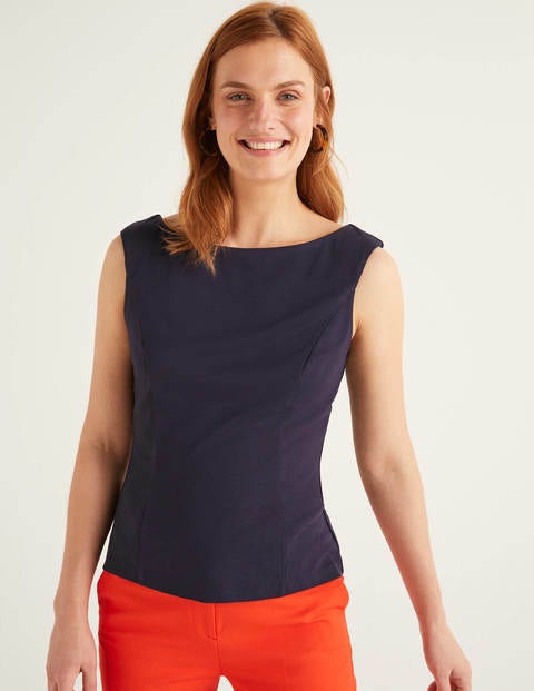 Ettie Ponte Top - Navy Ettie Ponte Top - Navy