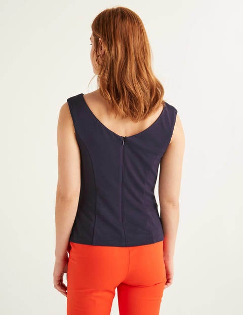 Ettie Ponte Top - Navy Ettie Ponte Top - Navy
