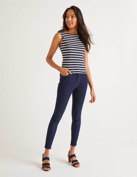 Ettie Ponte Top - Navy/Ivory Ettie Ponte Top - Navy/Ivory