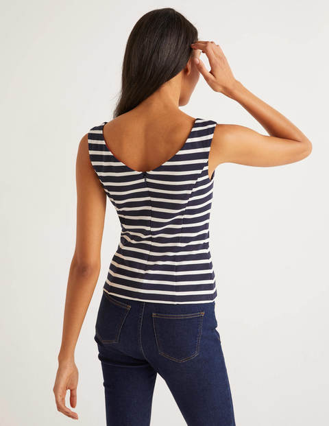 Ettie Ponte Top - Navy/Ivory Ettie Ponte Top - Navy/Ivory