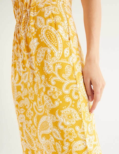 Eliza Jersey Midi Dress - Tuscan Sun, Spotty Paisley Eliza Jersey Midi Dress - Tuscan Sun, Spotty Paisley