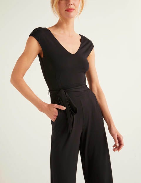 Corinne Jersey Jumpsuit - Black Corinne Jersey Jumpsuit - Black
