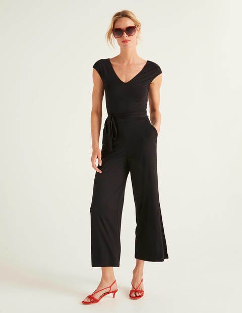 Corinne Jersey Jumpsuit - Black Corinne Jersey Jumpsuit - Black