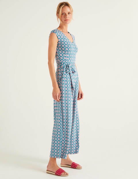 Corinne Jersey-Jumpsuit - Petrol, Diamanttropfen Corinne Jersey-Jumpsuit - Petrol, Diamanttropfen