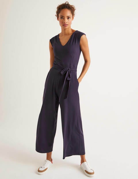 Corinne Jersey Jumpsuit - Navy Corinne Jersey Jumpsuit - Navy