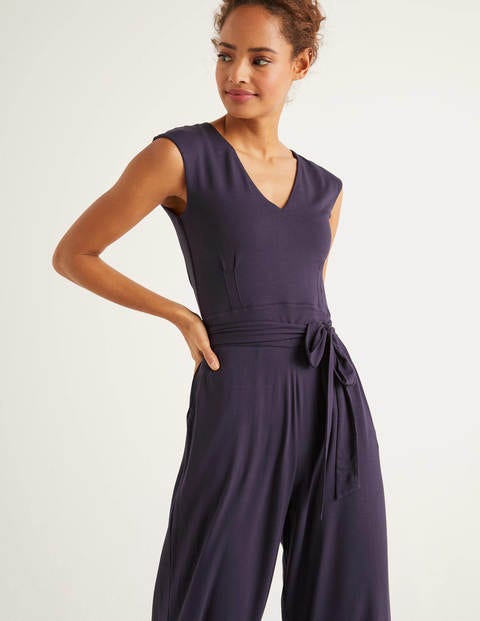 Corinne Jersey Jumpsuit - Navy Corinne Jersey Jumpsuit - Navy