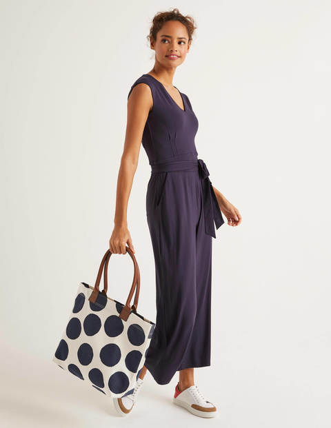 Corinne Jersey Jumpsuit - Navy Corinne Jersey Jumpsuit - Navy