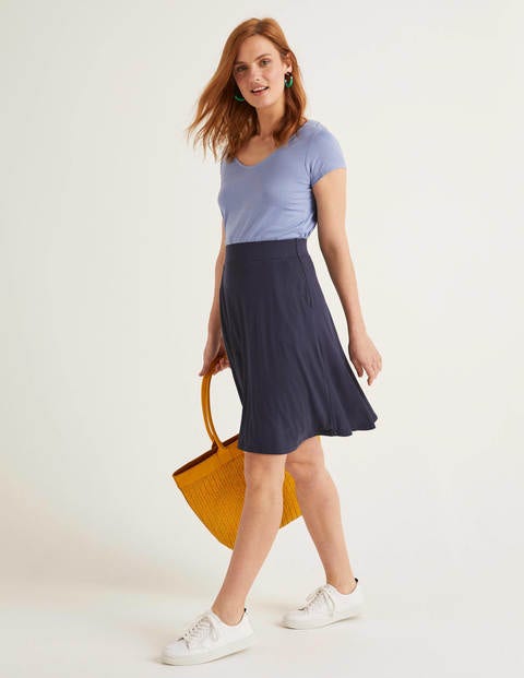 Edie Jersey Skirt - Navy Edie Jersey Skirt - Navy