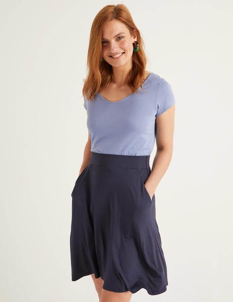 Edie Jersey Skirt - Navy Edie Jersey Skirt - Navy