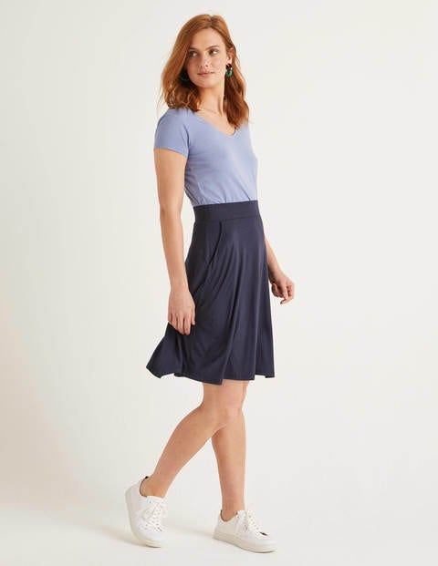 Edie Jersey Skirt - Navy Edie Jersey Skirt - Navy