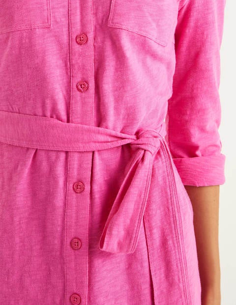 Rowena Jersey Shirt Dress - Pop Pansy Rowena Jersey Shirt Dress - Pop Pansy