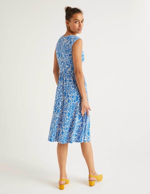 Odilie Jersey Dress - Bold Blue, Shadow Bloom Odilie Jersey Dress - Bold Blue, Shadow Bloom