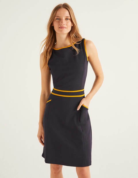 Sabrina Ponte Shift Dress - Navy Sabrina Ponte Shift Dress - Navy