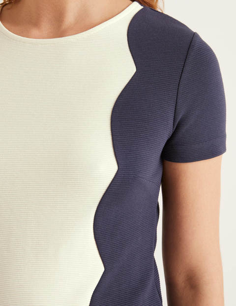 Ruth Ottoman Shift Dress - Navy Ruth Ottoman Shift Dress - Navy