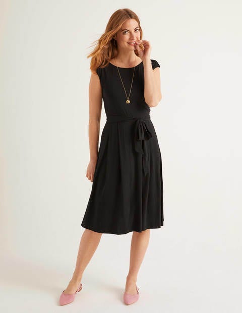 boden black jersey dress