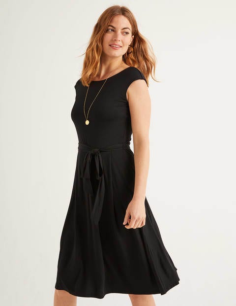 boden black jersey dress