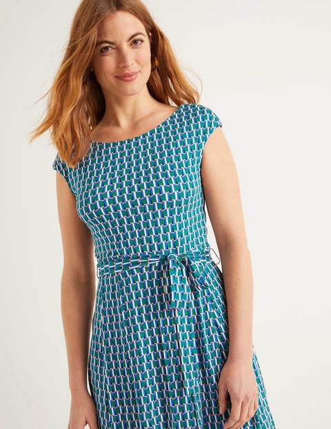 Esmeralda Jersey Dress - Forest, Facade Small Esmeralda Jersey Dress - Forest, Facade Small
