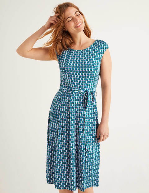 Esmeralda Jersey Dress - Forest, Facade Small Esmeralda Jersey Dress - Forest, Facade Small