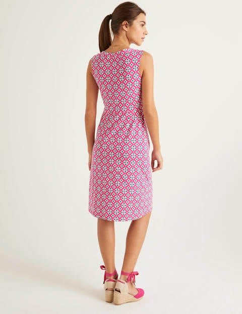 Eden Jersey Dress - Party Pink, Diamond Drop Eden Jersey Dress - Party Pink, Diamond Drop