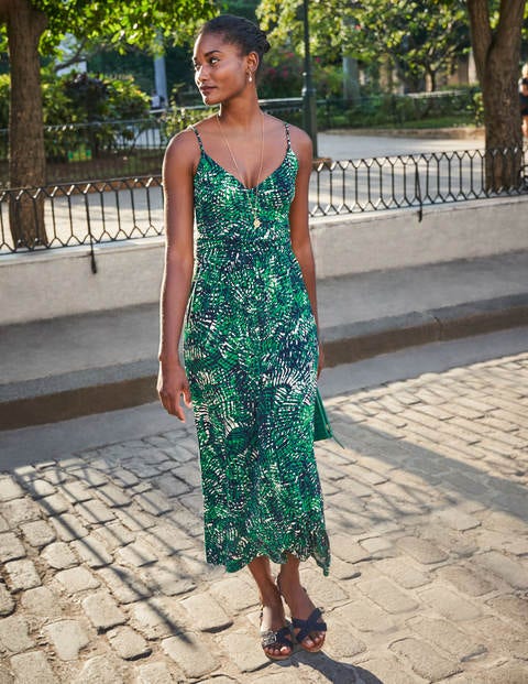 Hope Jersey Midi Dress - Navy, Jungle Tropic Hope Jersey Midi Dress - Navy, Jungle Tropic