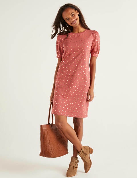gold spot dress