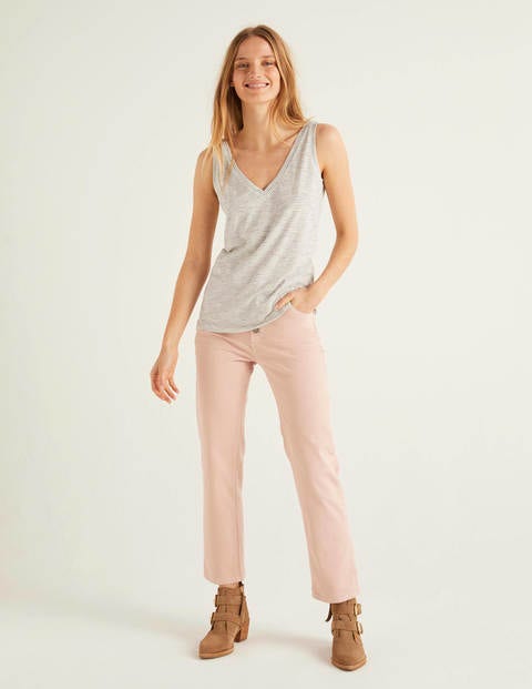 The Cotton Tank - Ivory/Navy The Cotton Tank - Ivory/Navy
