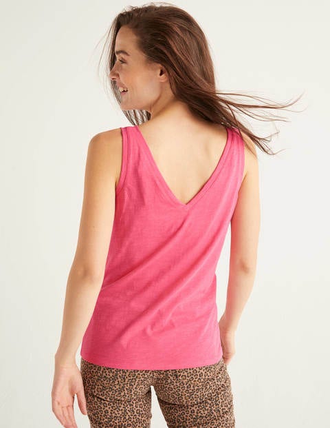 The Cotton Tank - Bright Camellia The Cotton Tank - Bright Camellia