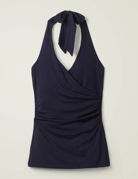 Tess Halterneck Jersey Top - Navy Tess Halterneck Jersey Top - Navy