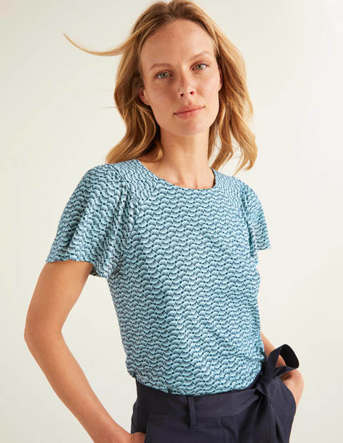 Charlotte Jersey Top - Light Surf, Pretty Petal Charlotte Jersey Top - Light Surf, Pretty Petal