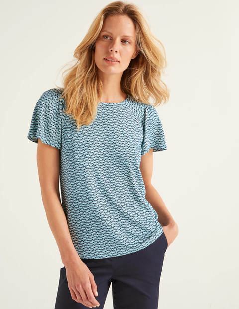 Charlotte Jersey Top - Light Surf, Pretty Petal Charlotte Jersey Top - Light Surf, Pretty Petal