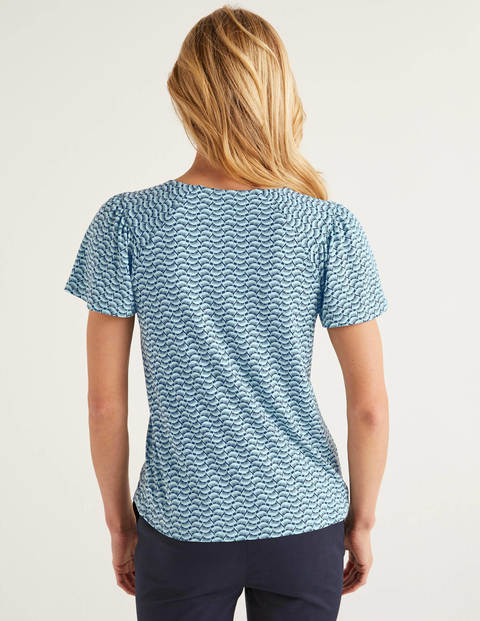 Charlotte Jersey Top - Light Surf, Pretty Petal Charlotte Jersey Top - Light Surf, Pretty Petal