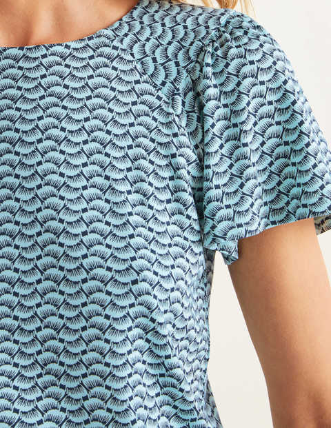 Charlotte Jersey Top - Light Surf, Pretty Petal Charlotte Jersey Top - Light Surf, Pretty Petal