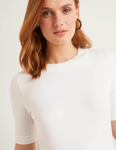 Abingdon Knitted Tee - Ivory Abingdon Knitted Tee - Ivory