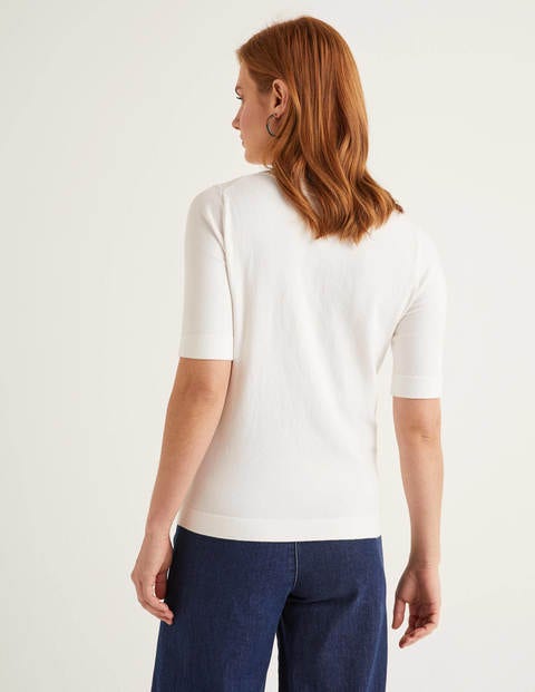 Abingdon Knitted Tee - Ivory Abingdon Knitted Tee - Ivory