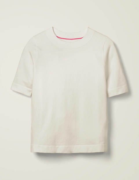 Abingdon Knitted Tee - Ivory Abingdon Knitted Tee - Ivory