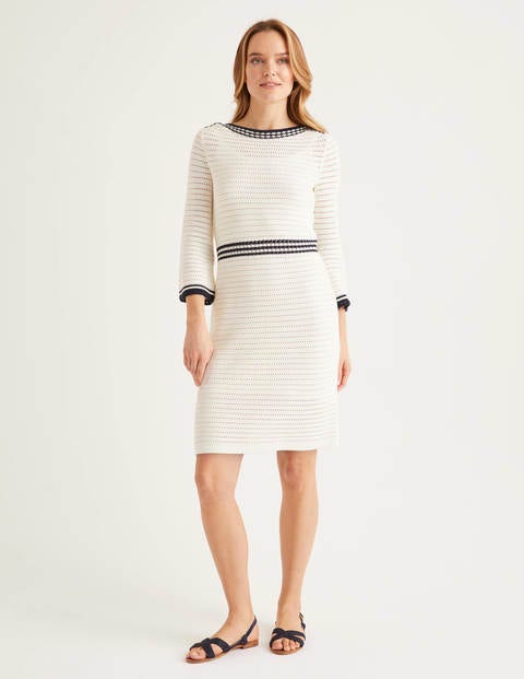 Betty Pointelle Cotton Dress - Ivory Betty Pointelle Cotton Dress - Ivory