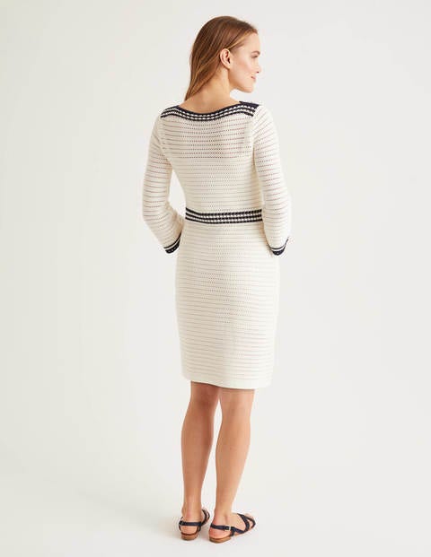 Betty Pointelle Cotton Dress - Ivory Betty Pointelle Cotton Dress - Ivory