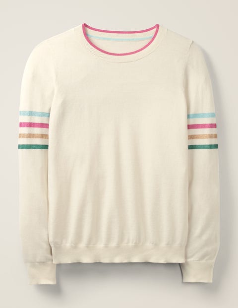 Banbury Sparkle Cotton Jumper - Ivory Banbury Sparkle Cotton Jumper - Ivory